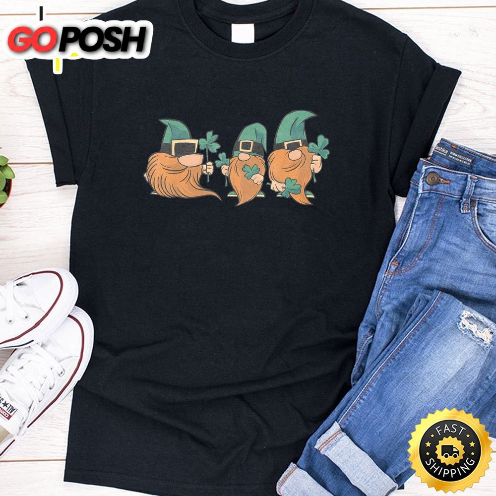 Gnome St Patrick Day Irish Green Saint Patrick Lucky Gift T-Shirt