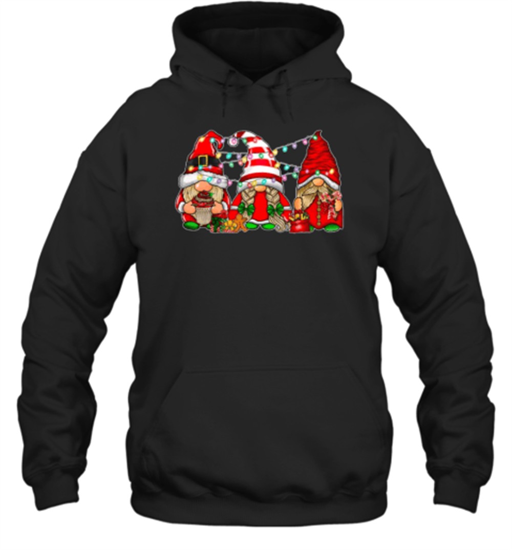 Gnomes Christmas Lights Teacher T-Shirt