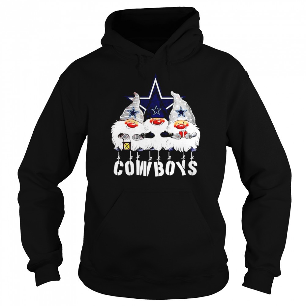 Gnomies Dallas Cowboys Christmas T-shirt
