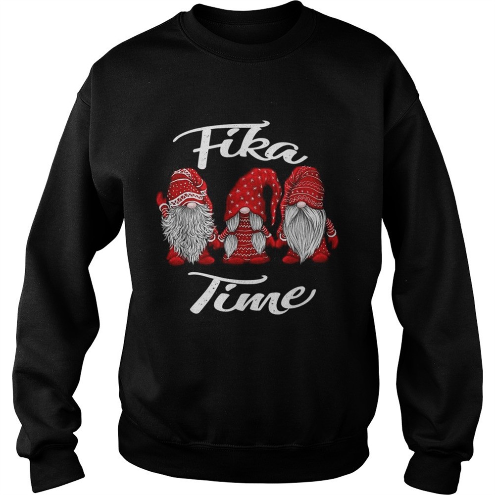 Gnomies Santa fika time Christmas shirt