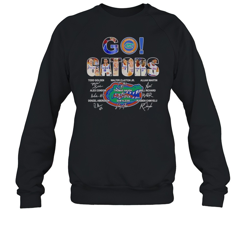 Go Gators Mens Basketball Players Signature Shirt