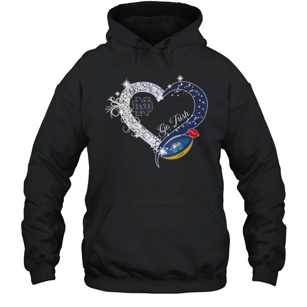 Go Irish Notre Dame Fighting Irish Diamond Hearts 2025 Shirt