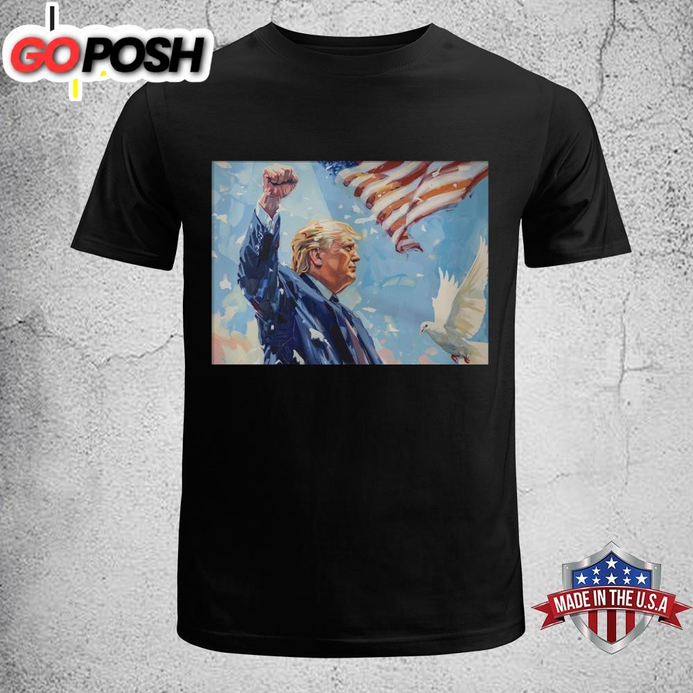 God Bless America Pray For President Trump Unisex T-Shirt