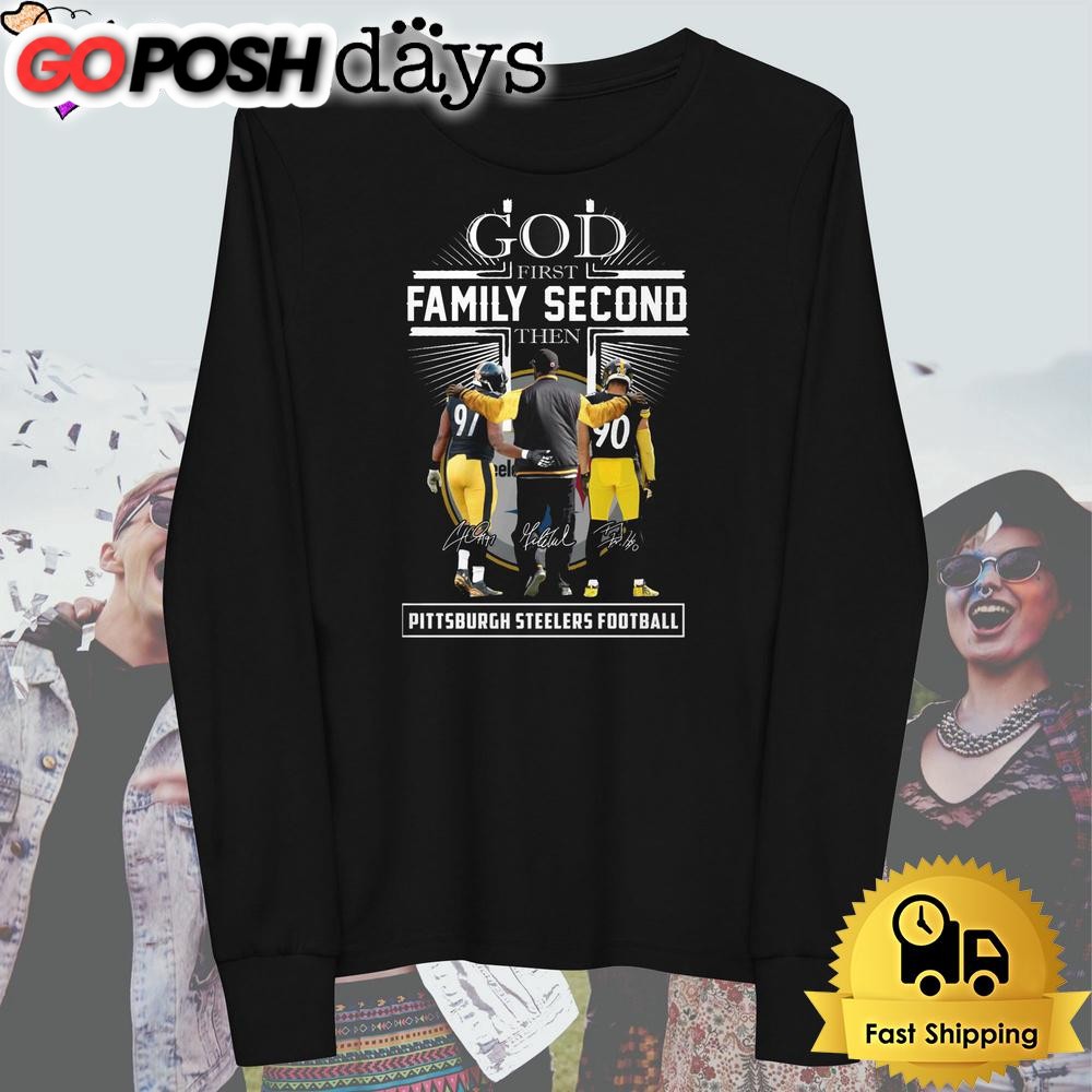 god-first-family-second-then-pittsburgh-steelers-football-signature-t-shirt-acx7xz5f God First Family Second Then Pittsburgh Steelers Football Signature T Shirt