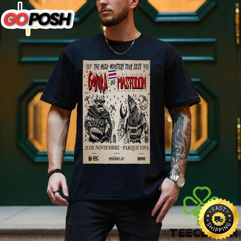 Gojira And Mastodon 25 Dec 2025 Parque Viva Poster Shirt