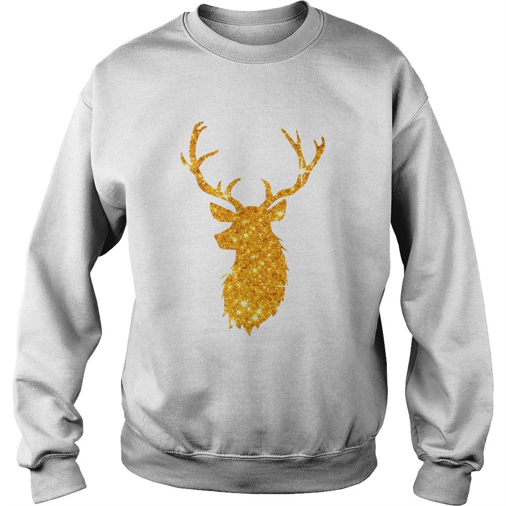 Gold Golden Reindeer Christmas Holiday shirt