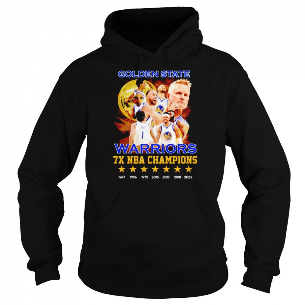 Golden State Warriors 7X NBA Champions 1947-2022 shirt