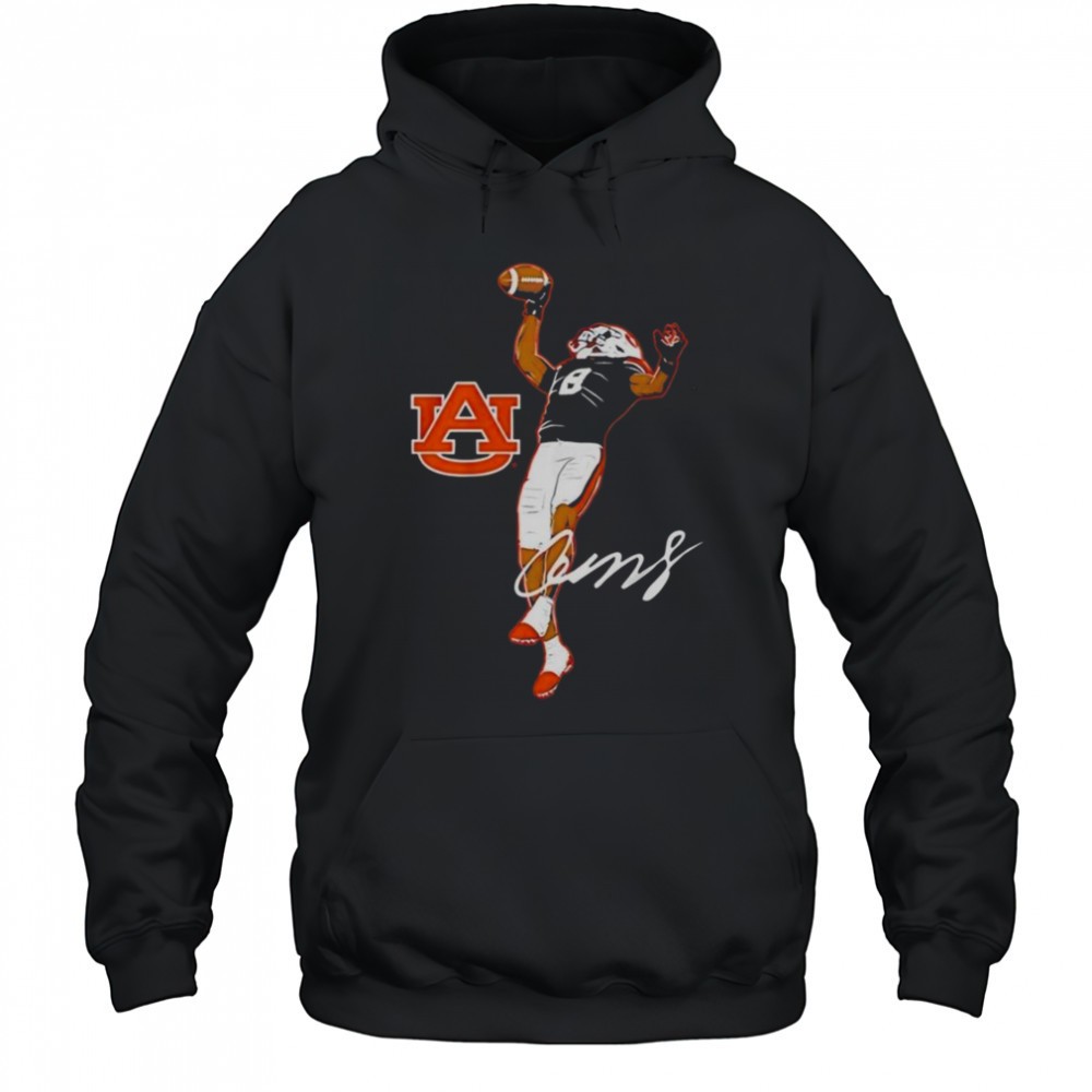 Good Auburn Tigers Football Cam Coleman Superstar Pose Signature T-Shirt