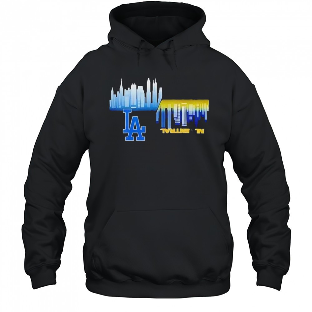 Good los angeles Dodgers vs milwaukee brewers mlb gameday schedule skyline city 2025 shirt