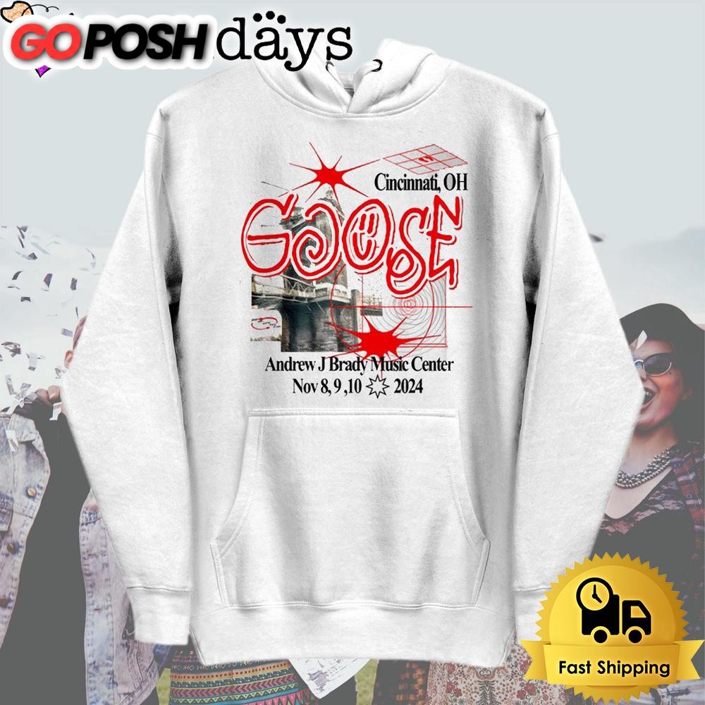 goose-andrew-j-brady-music-center-cincinnati-ohio-nov-8-9-10-2024-t-shirt-f3sy4aki Goose Andrew J Brady Music Center, Cincinnati Ohio Nov 8-9-10 2024 T Shirt