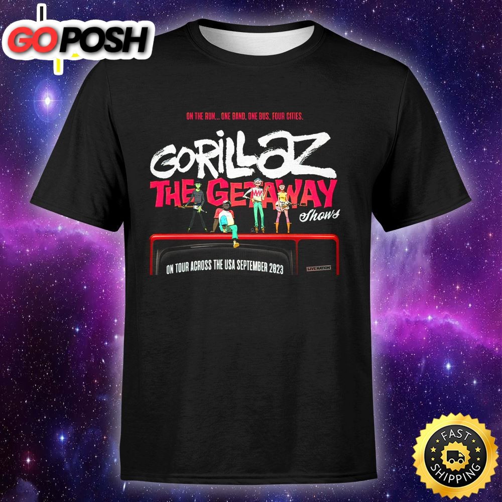 Gorillaz Announce New U.S Tour Dates For Fall 2025 Unisex T-Shirt
