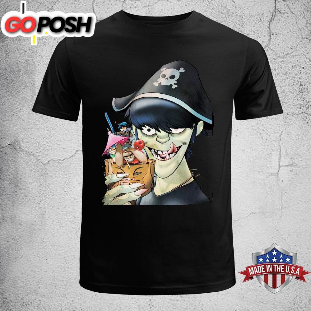 Gorillaz Pirate Cocktail Unisex T-Shirt