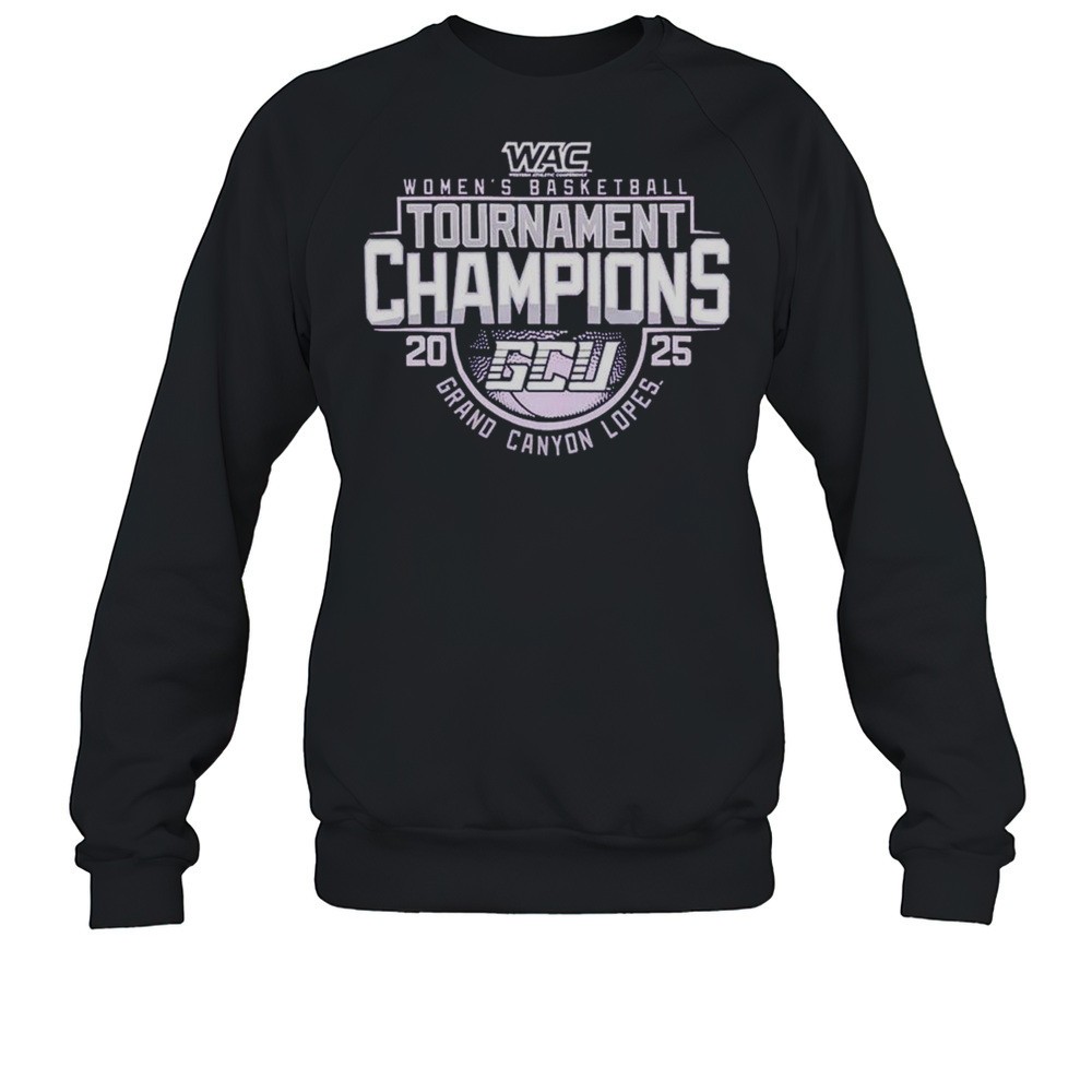 Grand Canyon Lopes Champion Purple WAC Womens Basketball Tournament Champions 2025 Shirt