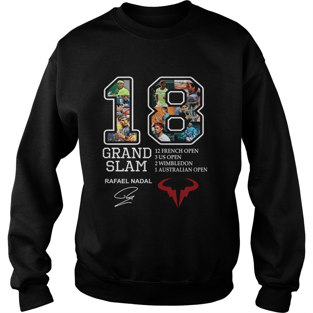 Grand Slam 18 Rafael Nadal signature 12 French open shirt