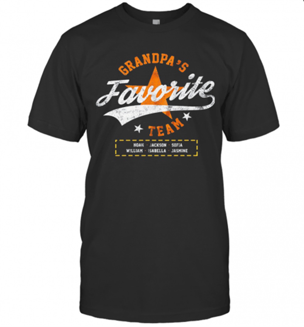 GrandpaS Favorite Houston Astros Team Stars T-Shirt