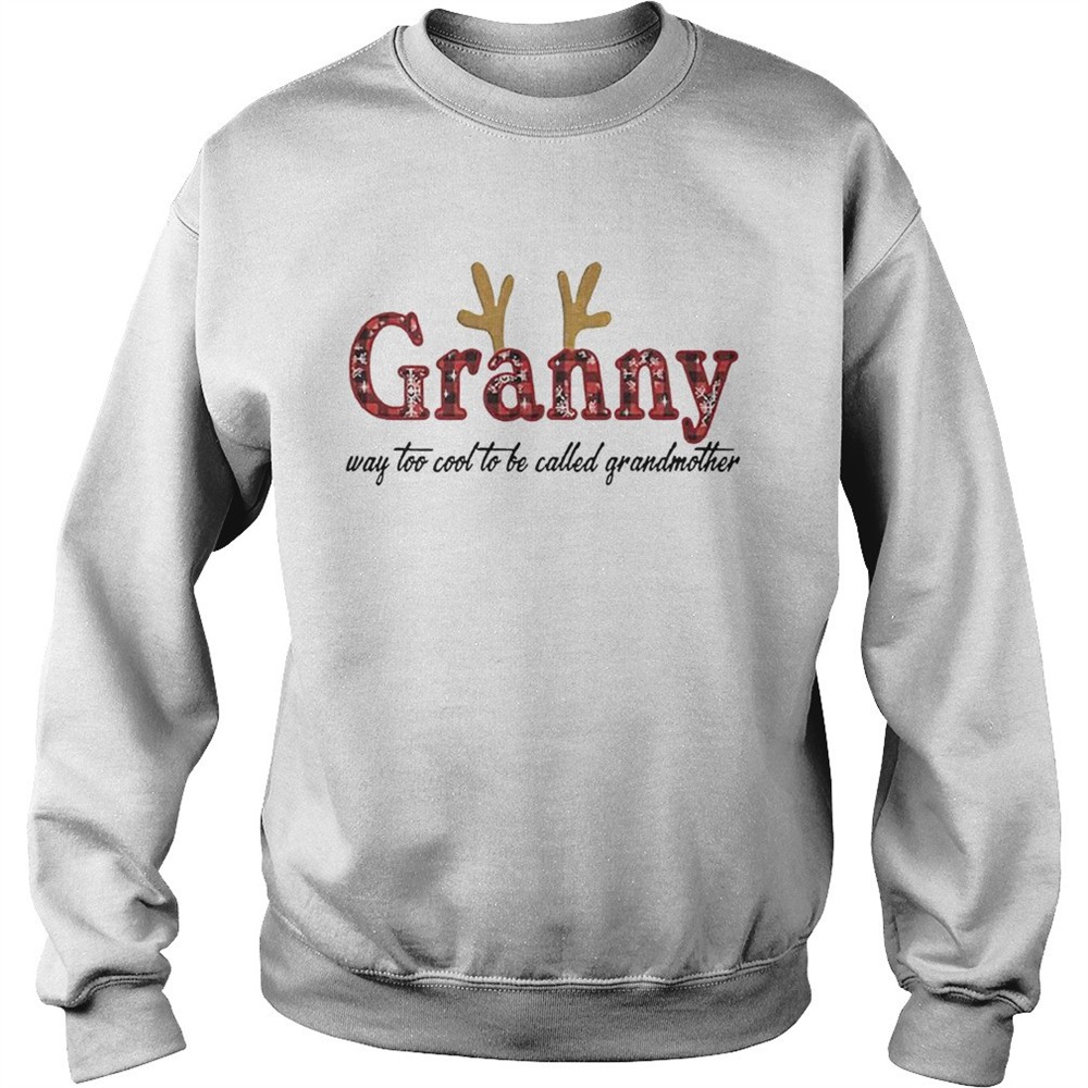Granny way too cool to be called grandmother christmas shirt