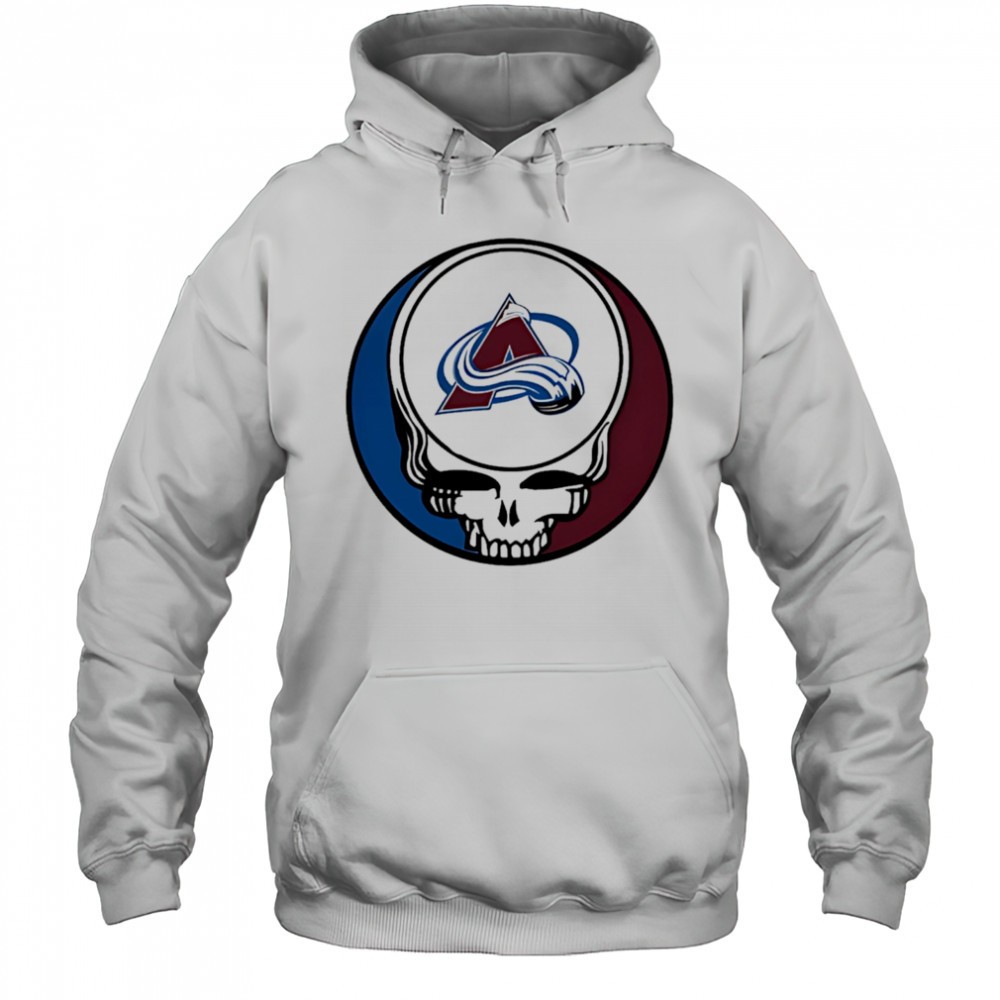 Grateful Dead with Colorado Avalanche NHL Hockey logo shirt