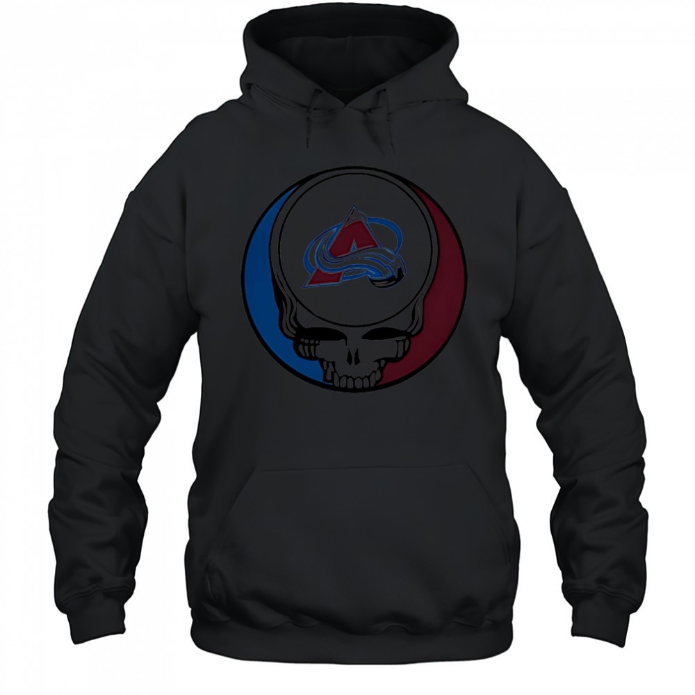Grateful Dead with Colorado Avalanche NHL Hockey logo shirt