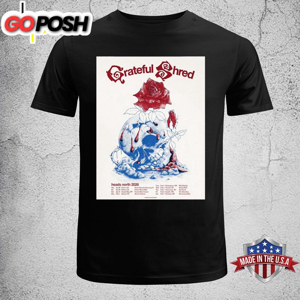 Grateful Shred Heads North 2026 North America Tour Unisex T-Shirt