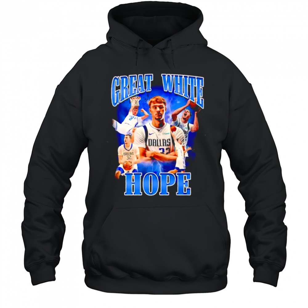 Great White Hope Cooper Flagg Dallas Mavericks player graphic shirt