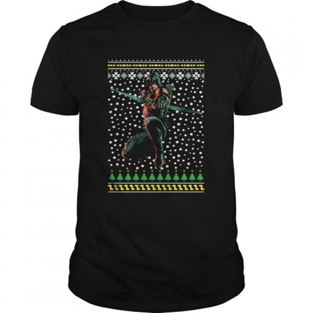 green-arrow-ugly-christmas-shirt-eh8fturl Green Arrow Ugly Christmas shirt