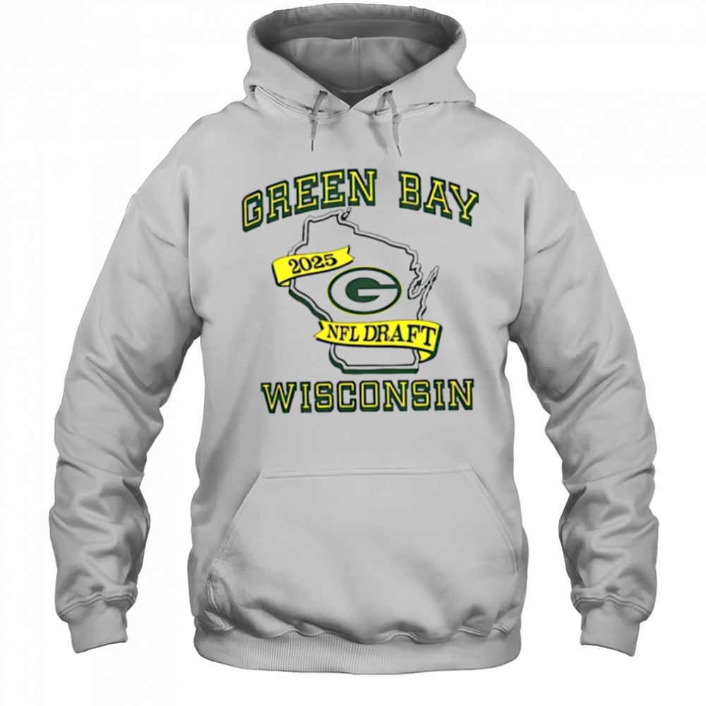 Green Bay Packers 2025 NFL Draft Wisconsin state shirt
