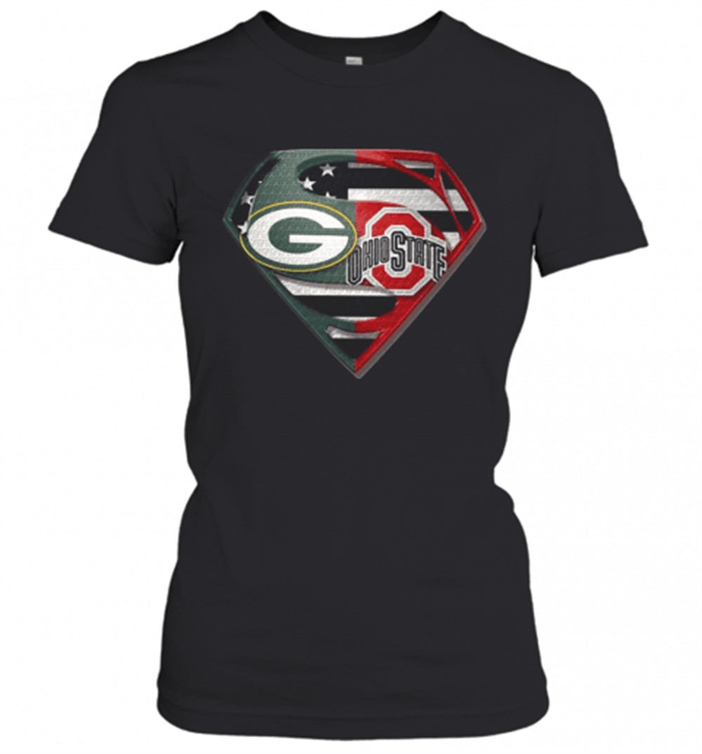 green-bay-packers-and-ohio-state-superman-t-shirt-ex0mpofv Green Bay Packers And Ohio State Superman T-Shirt