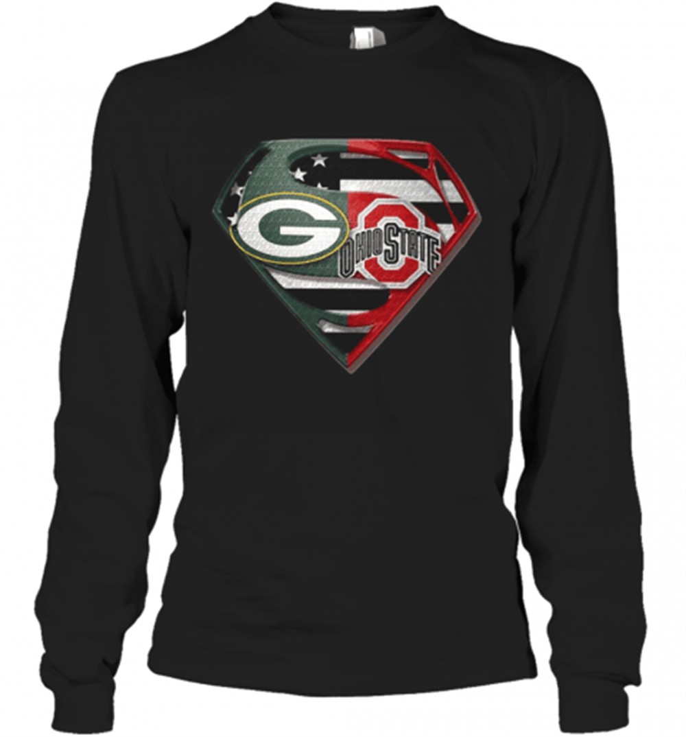 green-bay-packers-and-ohio-state-superman-t-shirt-ex0mpofv Green Bay Packers And Ohio State Superman T-Shirt