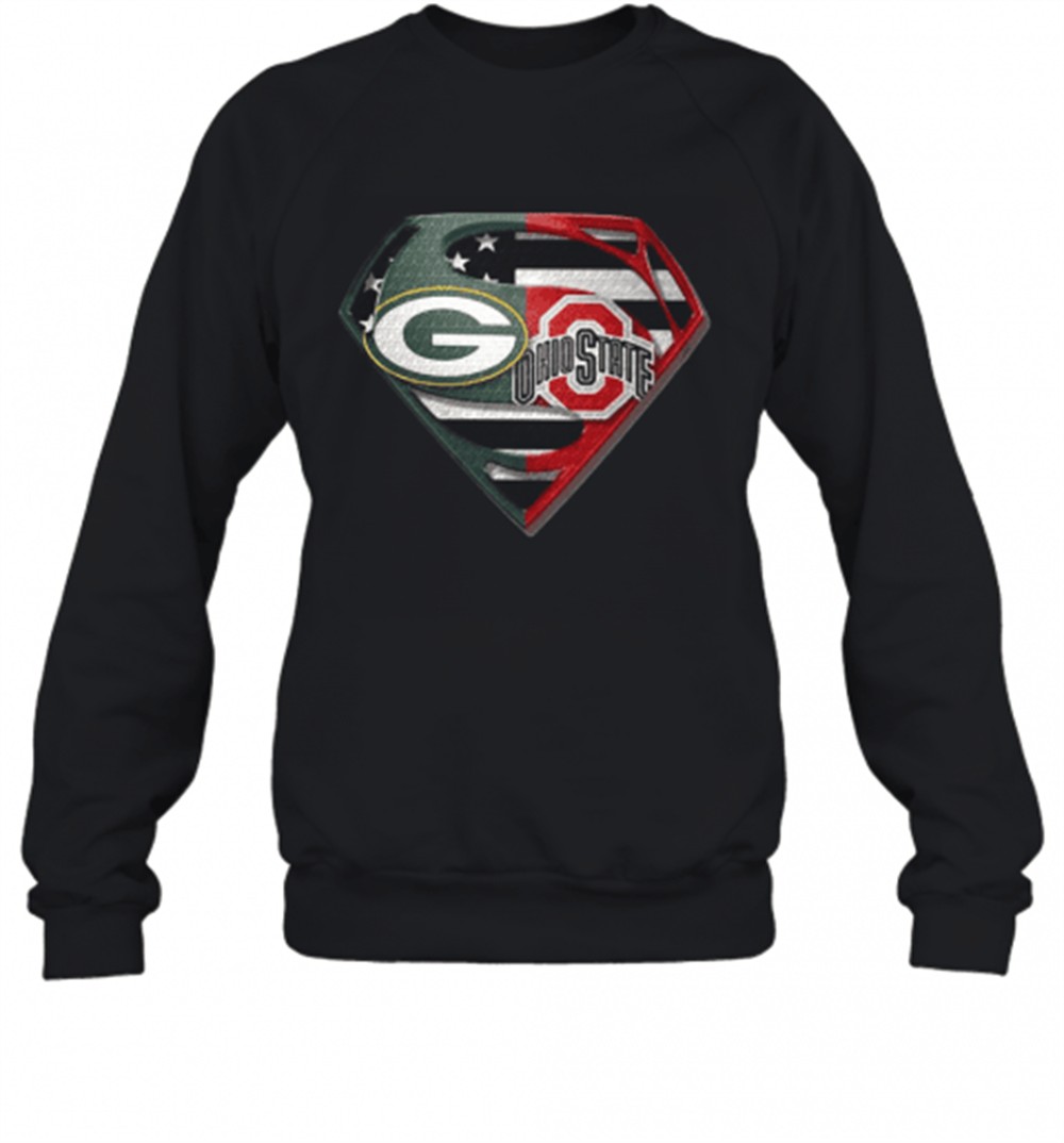 green-bay-packers-and-ohio-state-superman-t-shirt-ex0mpofv Green Bay Packers And Ohio State Superman T-Shirt