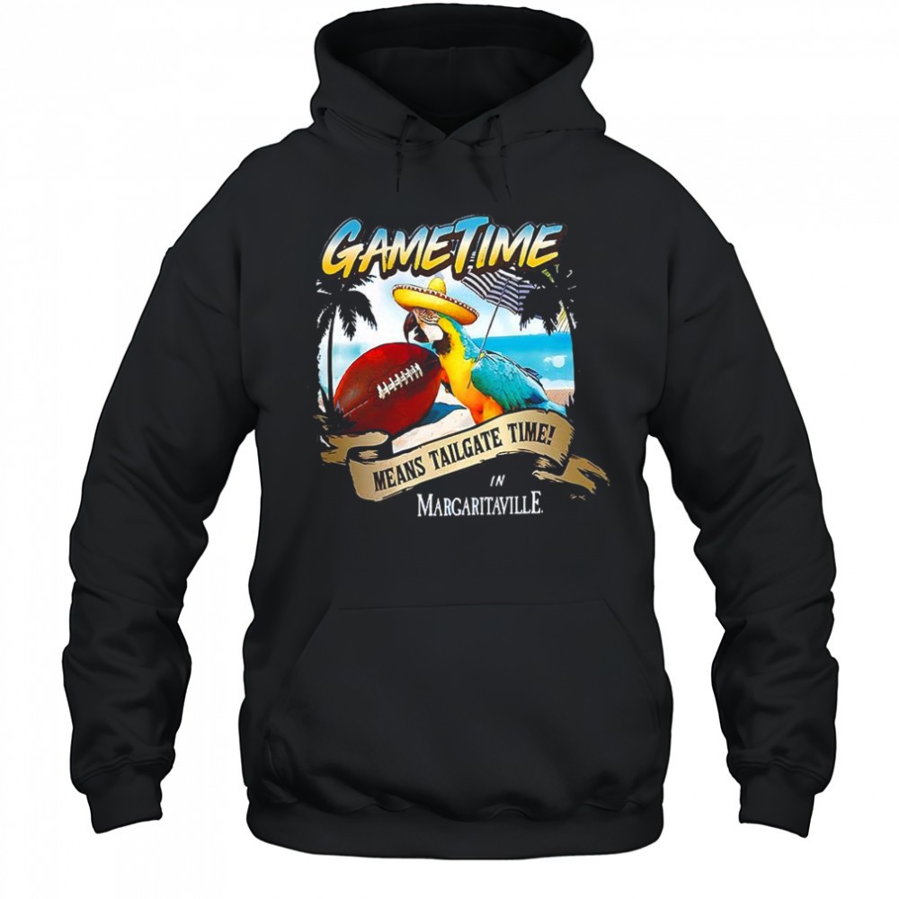 Green Bay Packers football game time means Tailgate time in Margaritaville shirt