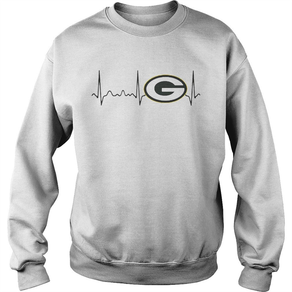 Green Bay Packers heartbeat shirt