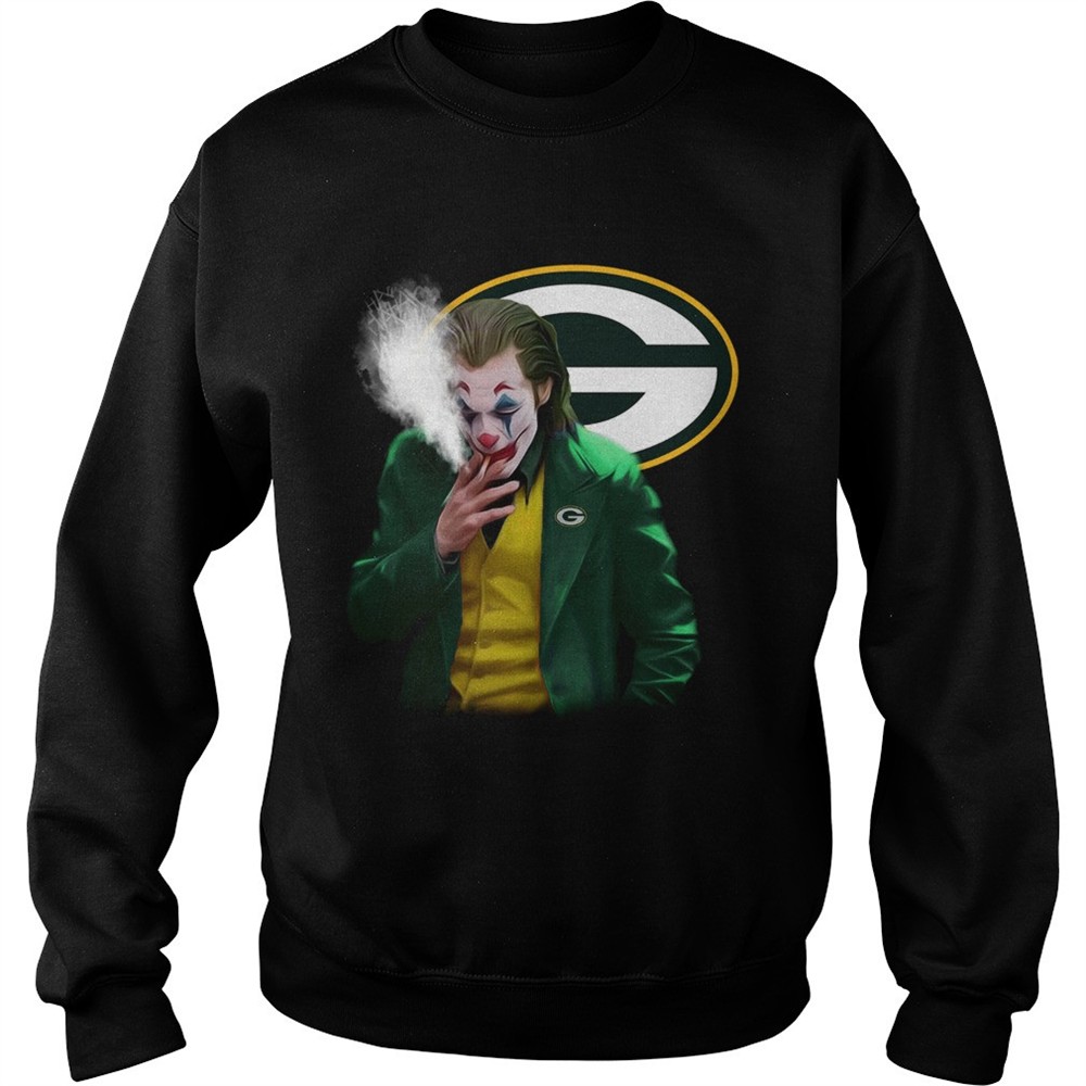 Green Bay Packers Joker smoking shirt