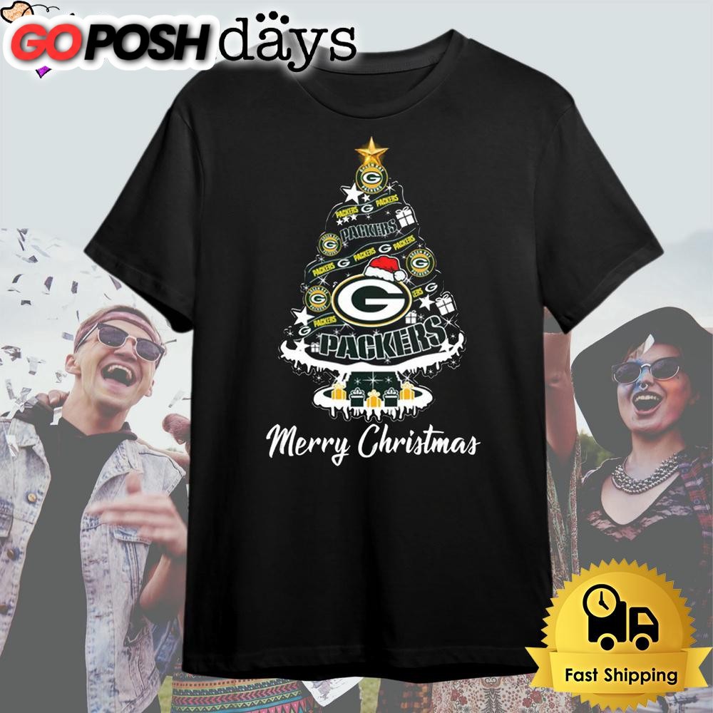 Green Bay Packers Merry Christmas T Shirt