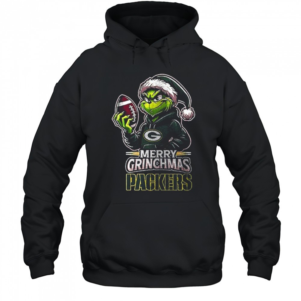 Green Bay Packers Merry Grinchmas they hate us because they aint us shirt
