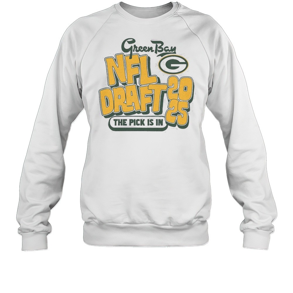 Green Bay Packers Nfl Draft 2025 The Pick Is In Bubble Script T-shirt