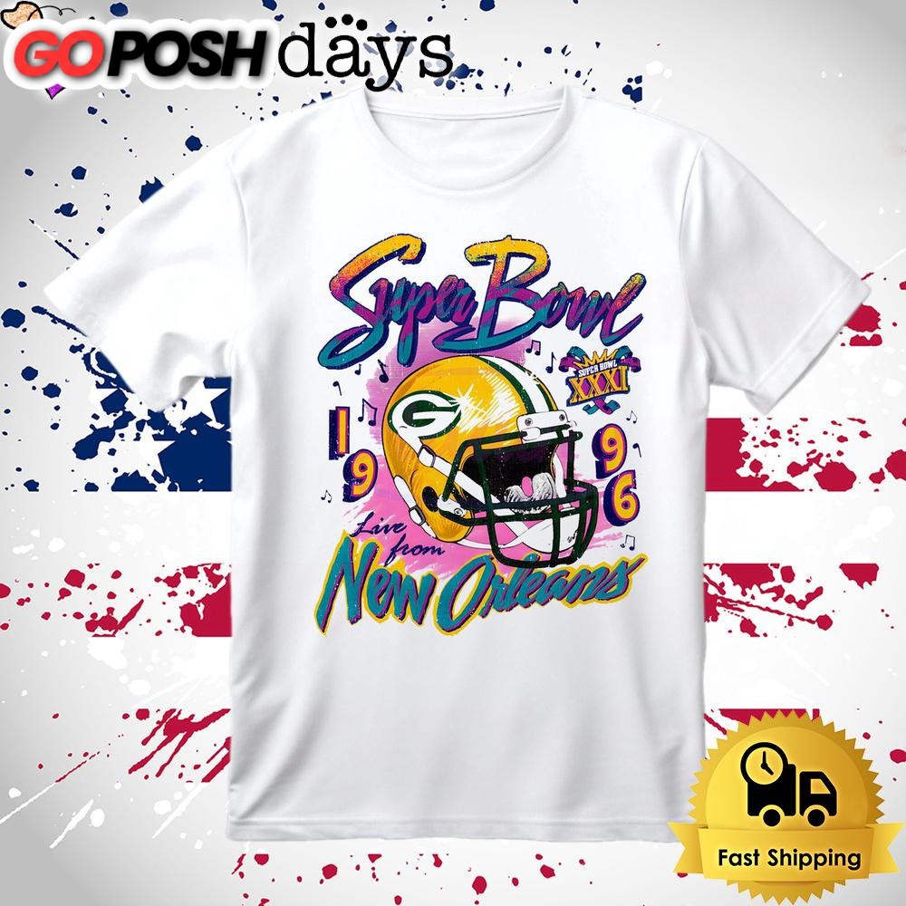 Green Bay Packers Super Bowl Champion New Orleans 1996 T Shirt