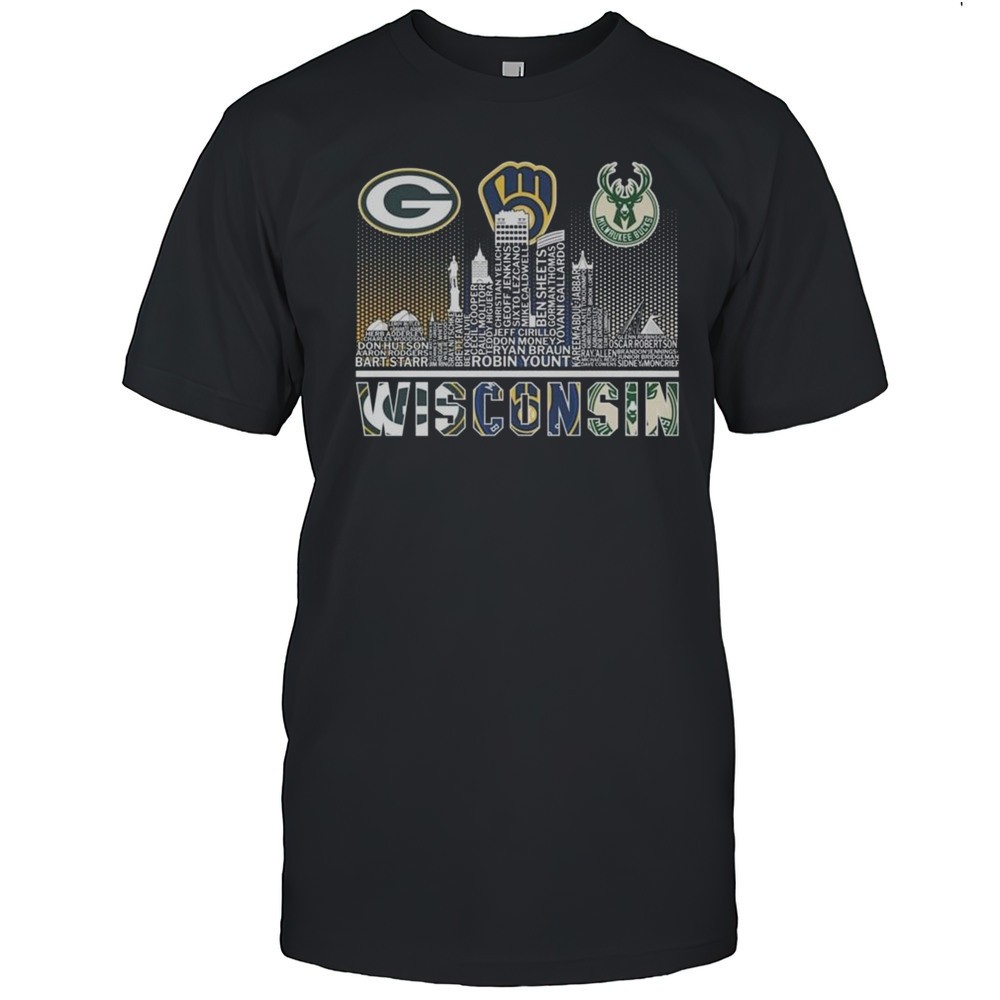 green-bay-packers-x-milwaukee-brewers-x-milwaukee-bucks-wisconsin-legend-skyline-jx6h1ea8 Green Bay Packers X Milwaukee Brewers X Milwaukee Bucks Wisconsin Legend Skyline Logo 2025 Shirt