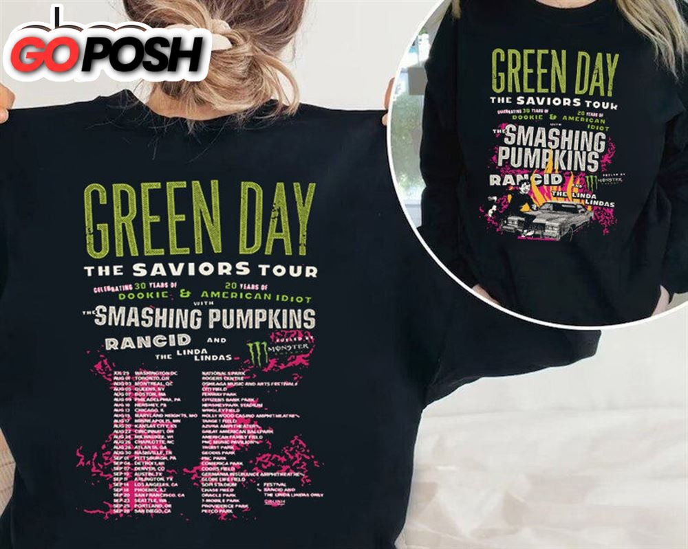 Green Day The Saviors 2024 Tour Sweatshirt Unisex Allsizes For Fans