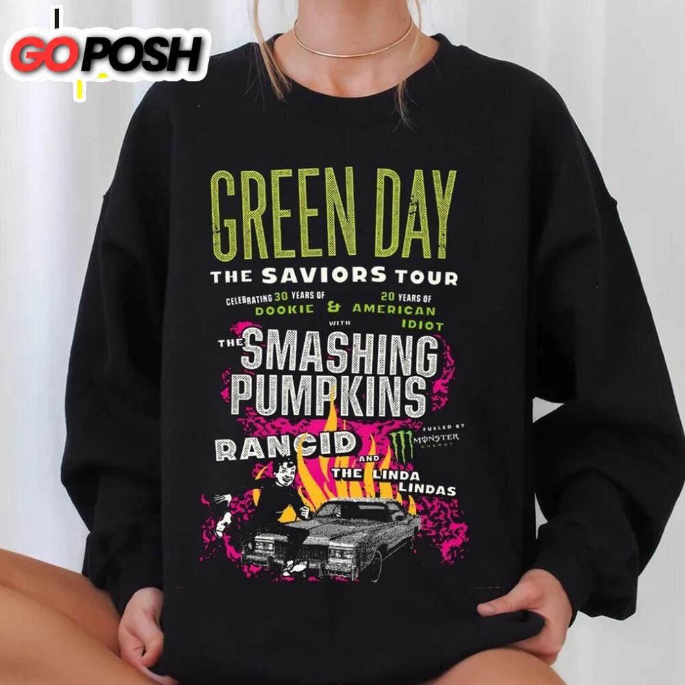 Green Day The Saviors 2025 Tour T-Shirt