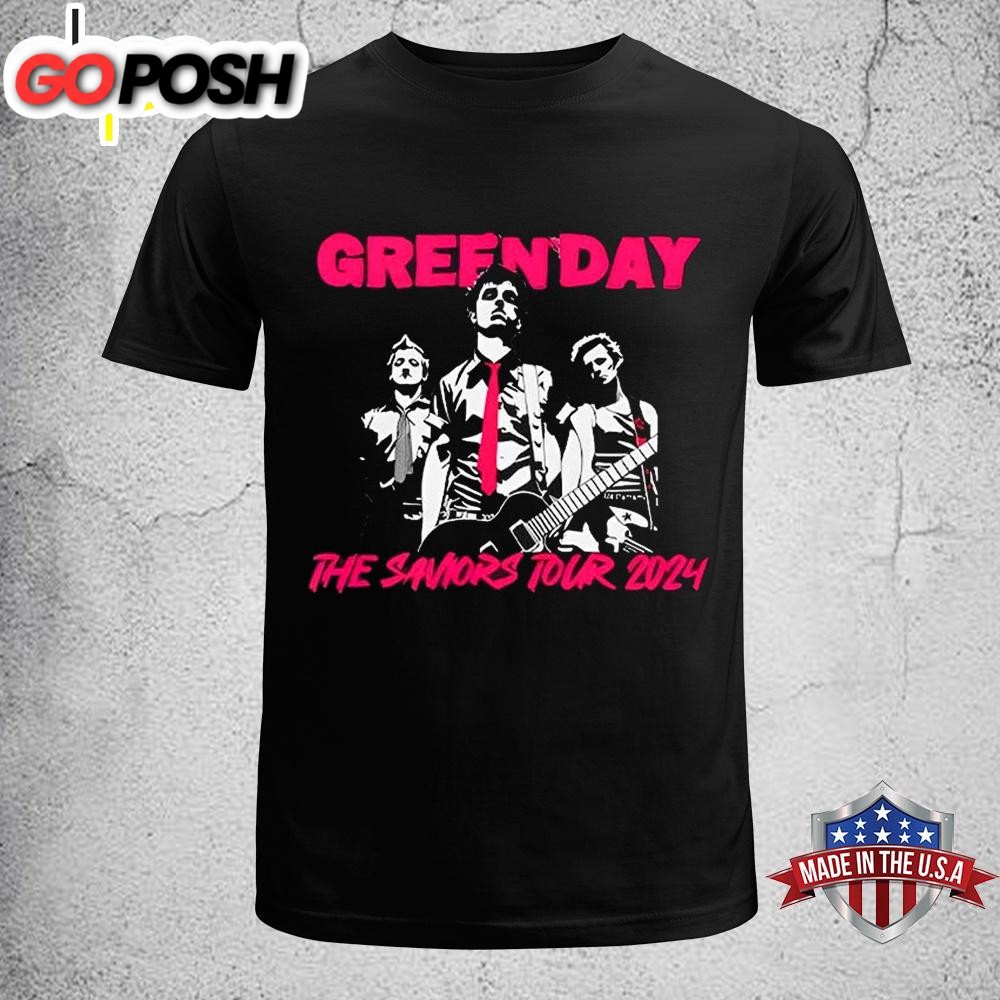 Green Day The Saviors Smashing Pumpkins 2024 Tour Concert Unisex T-Shirt