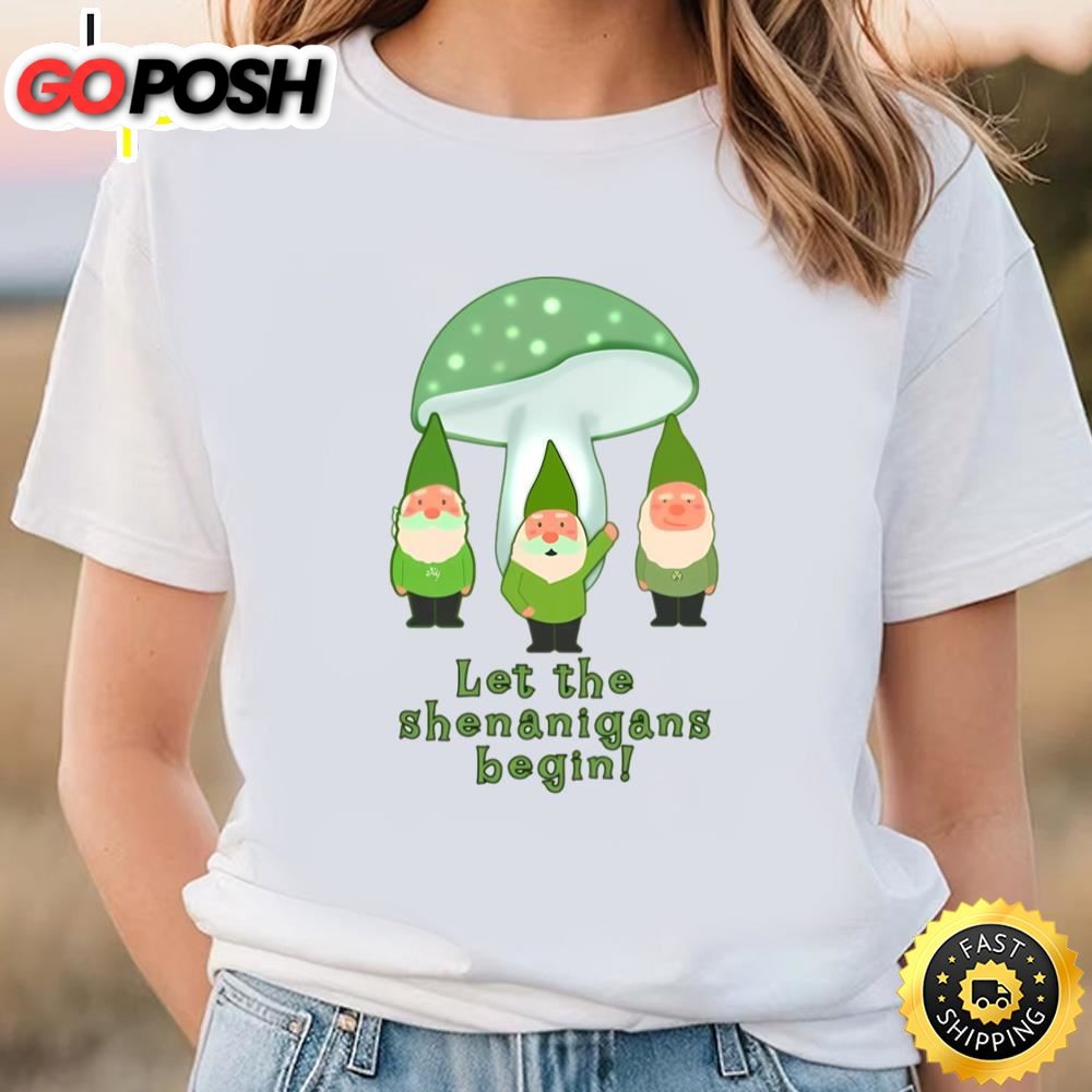 Green Gnomes St Patricks Day Shenanigans T-Shirt