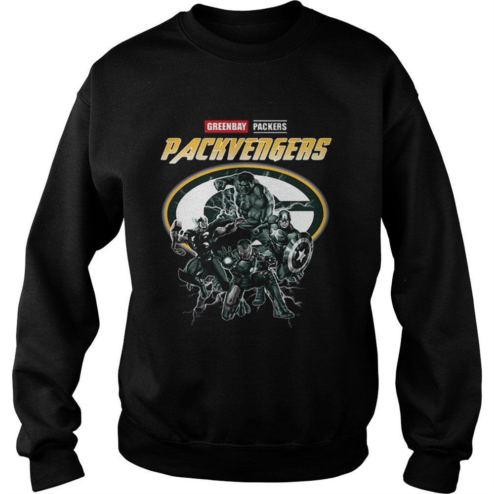 Greenbay Packers Packvengers Avengers Marvel shirt