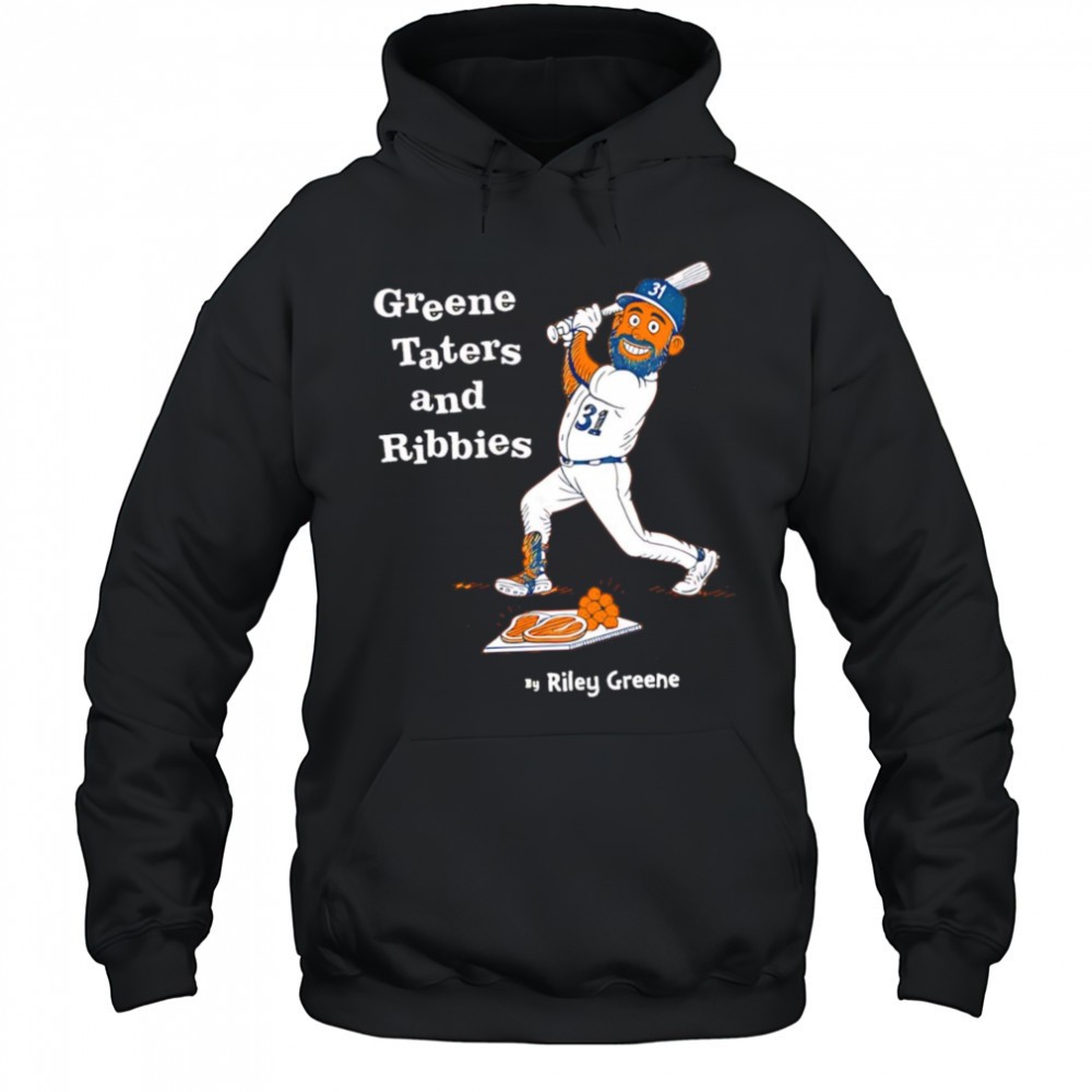 Greene Taters and Ribbies cartoon Detroit Tigers shirt