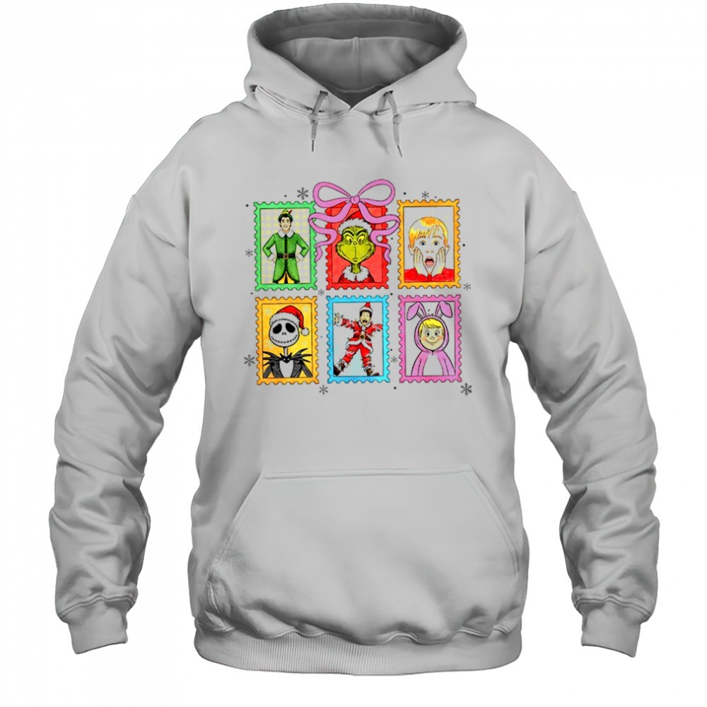 Grinch and Christmas character Christmas Coquette 2025 vintage shirt