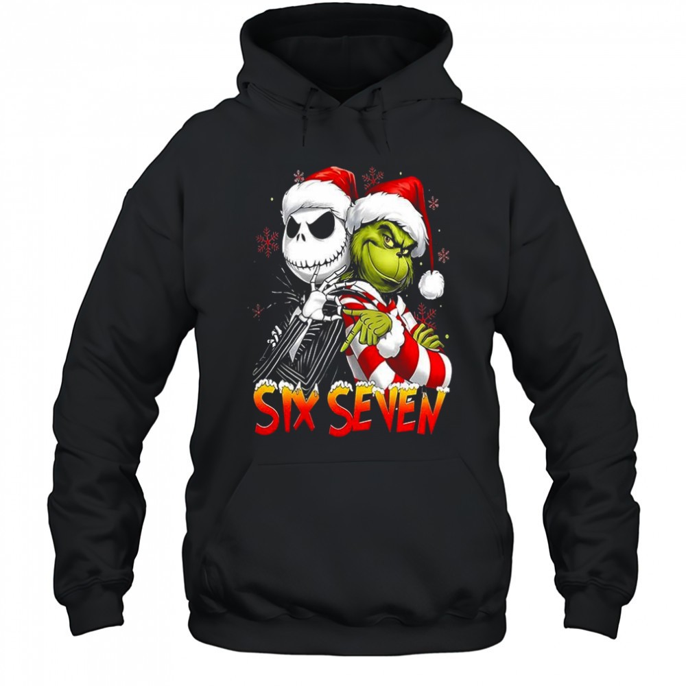 Grinch and Jack Skellington 67 meme Christmas shirt