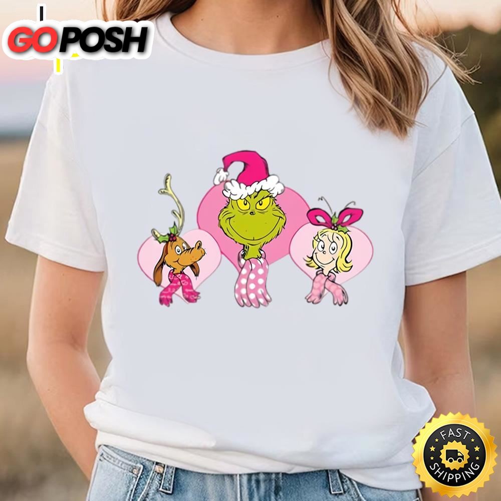 Grinch And Max Dog Disneyland Matching Valentine Shirt