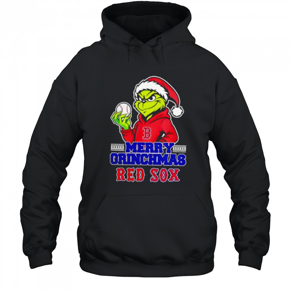 Grinch Boston Red Sox Baseball Merry Christmas Shirt
