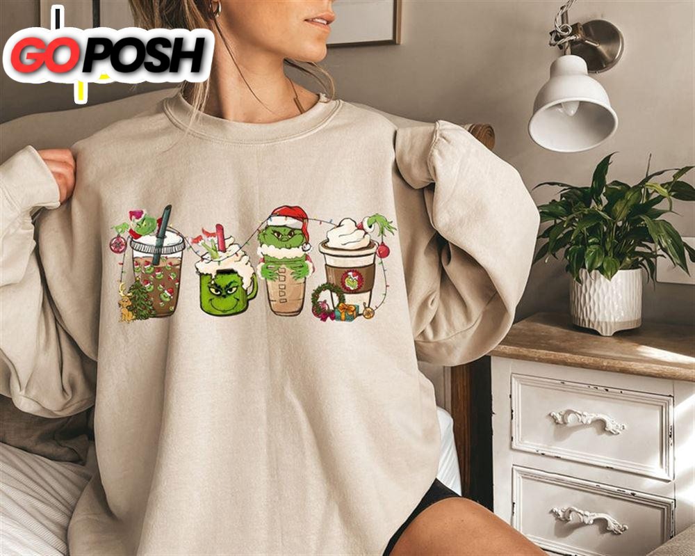 Grinch Christmas Coffee Sweatshirt, Christmas Hoodie