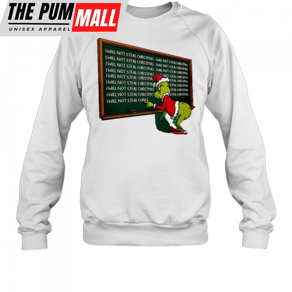 grinch-copied-punishment-i-will-not-steal-christmas-shirt-saoomiya Grinch copied punishment I will not steal Christmas shirt