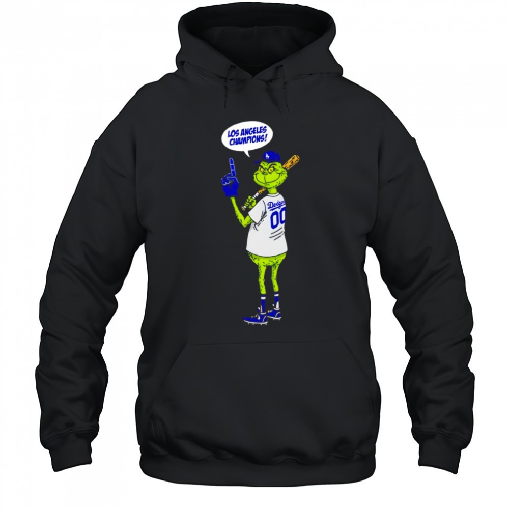 Grinch fan of Los Angeles Dodgers Champions World Series 2025 Merry Christmas shirt